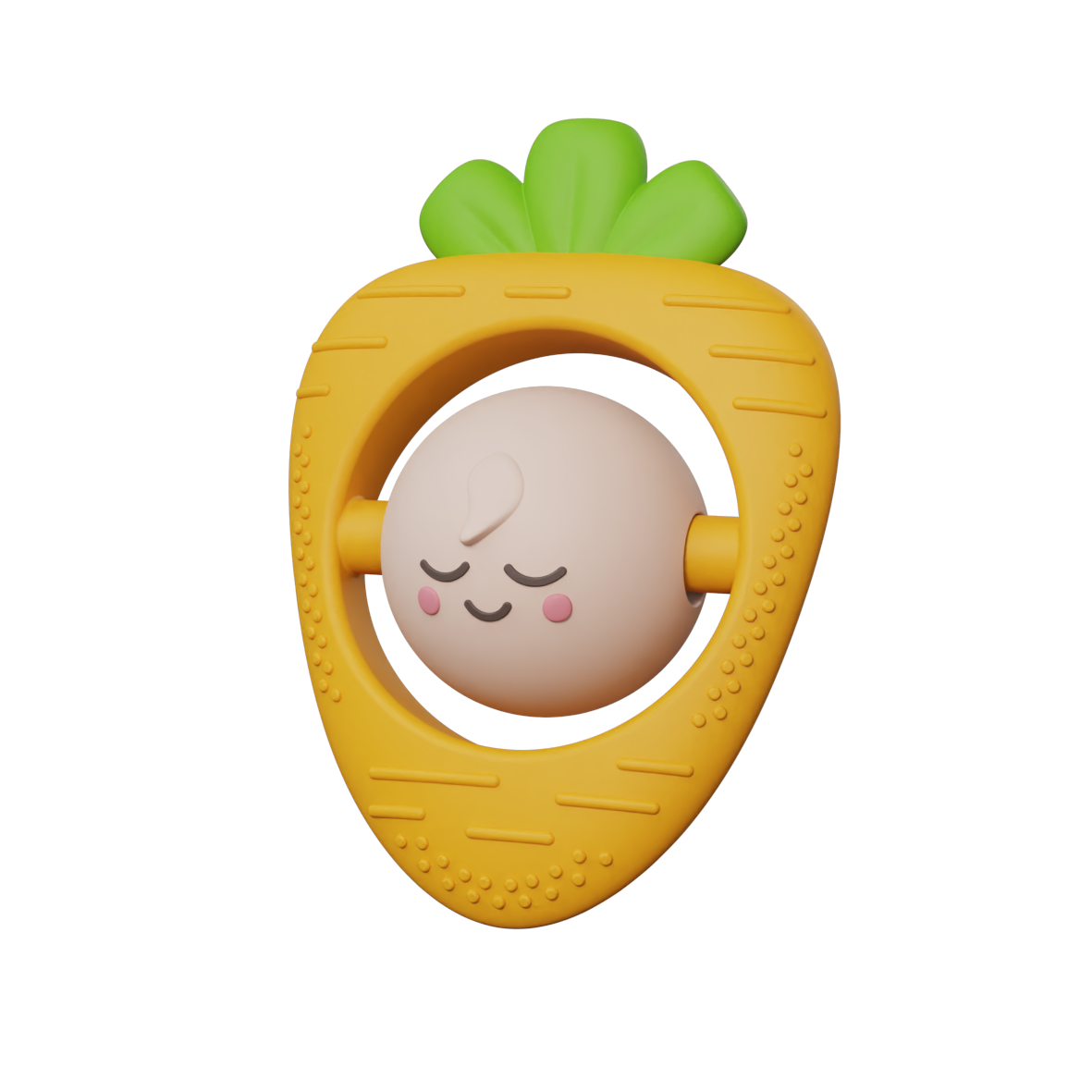 Smile carrot teether preview